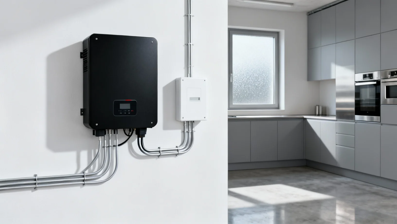 Graphique de croissance financière avec panneaux solaires en arrière-plan